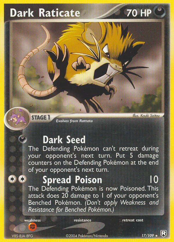 Dark Raticate - Team Rocket Returns - #17 - Pokemon TCG card
