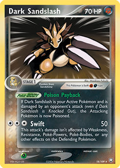Dark Sandslash #18 Dark Sandslash - Team Rocket Returns - #18 - Pokemon TCG card