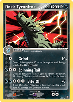 Dark Tyranitar #19 Dark Tyranitar - Team Rocket Returns - #19 - Pokemon TCG card