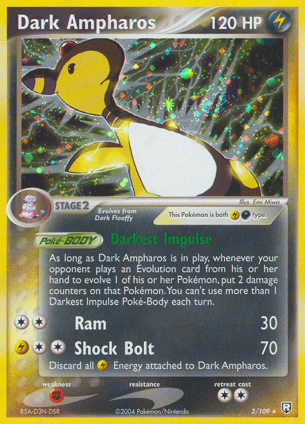Dark Ampharos - Team Rocket Returns - #2 - Pokemon TCG card