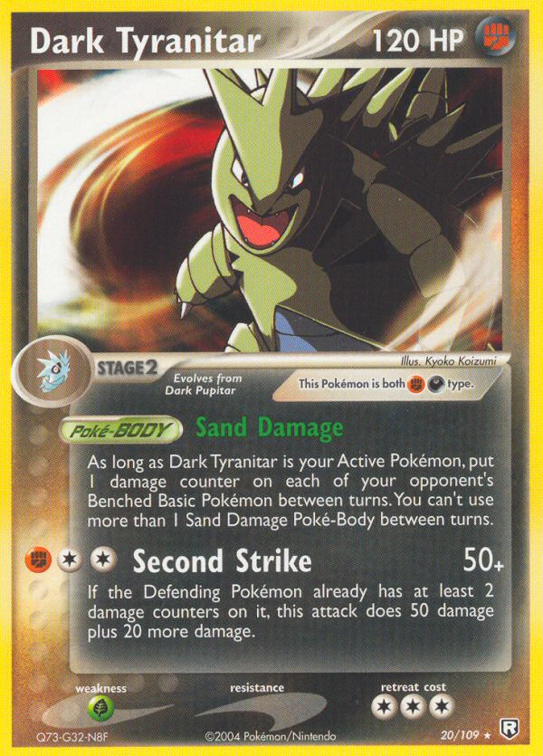 Dark Tyranitar - Team Rocket Returns - #20 - Pokemon TCG card