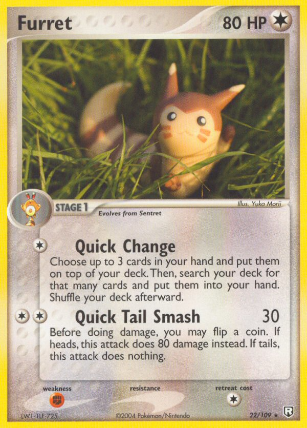Furret - Team Rocket Returns - #22 - Pokemon TCG card