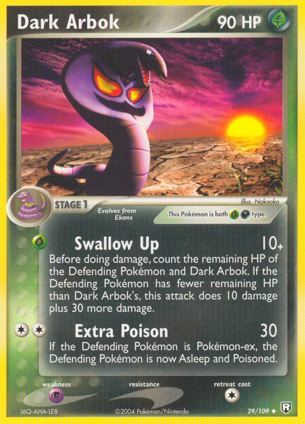 Dark Arbok - Team Rocket Returns - #29 - Pokemon TCG card
