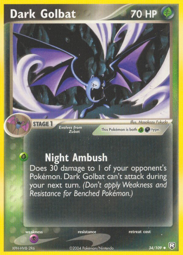 Dark Golbat - Team Rocket Returns - #34 - Pokemon TCG card