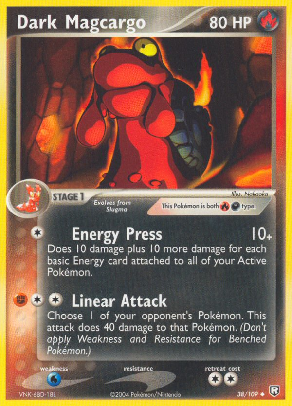 Dark Magcargo - Team Rocket Returns - #38 - Pokemon TCG card