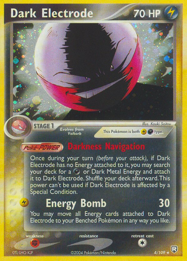 Dark Electrode - Team Rocket Returns - #4 - Pokemon TCG card