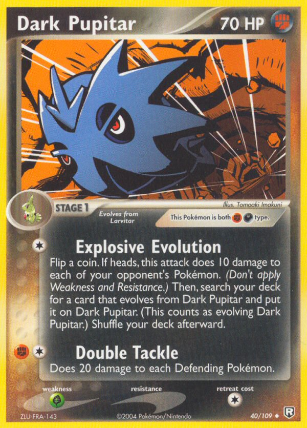 Dark Pupitar - Team Rocket Returns - #40 - Pokemon TCG card
