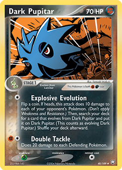 Dark Pupitar #40 Dark Pupitar - Team Rocket Returns - #40 - Pokemon TCG card