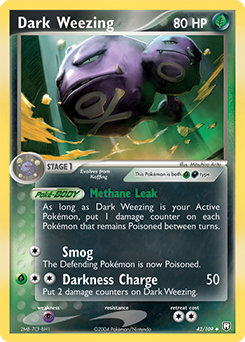 Dark Weezing #42 Dark Weezing - Team Rocket Returns - #42 - Pokemon TCG card