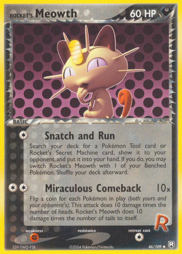 Rocket's Meowth - Team Rocket Returns - #46 - Pokemon TCG card