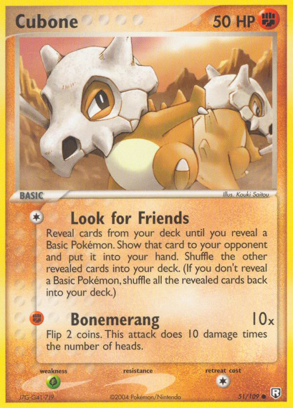 Cubone - Team Rocket Returns - #51 - Pokemon TCG card