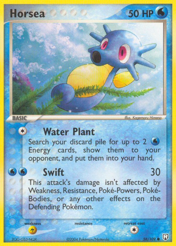 Horsea - Team Rocket Returns - #58 - Pokemon TCG card