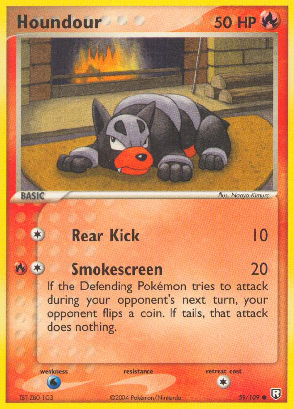 Houndour - Team Rocket Returns - #59 - Pokemon TCG card