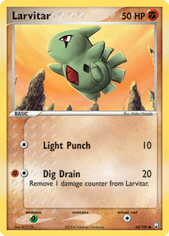 Larvitar #63 Larvitar - Team Rocket Returns - #63 - Pokemon TCG card