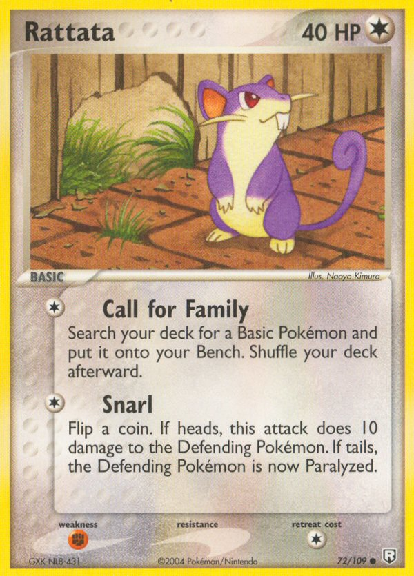 Rattata - Team Rocket Returns - #72 - Pokemon TCG card