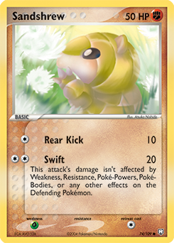 Sandshrew #74 Sandshrew - Team Rocket Returns - #74 - Pokemon TCG card
