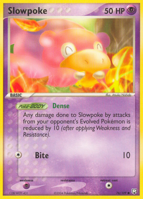Slowpoke - Team Rocket Returns - #76 - Pokemon TCG card