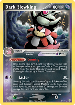 Dark Slowking #9 Dark Slowking - Team Rocket Returns - #9 - Pokemon TCG card