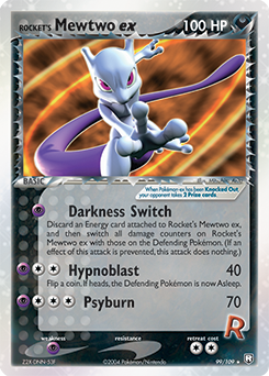 Rocket's Mewtwo ex #99 Rocket's Mewtwo ex - Team Rocket Returns - #99 - Pokemon TCG card