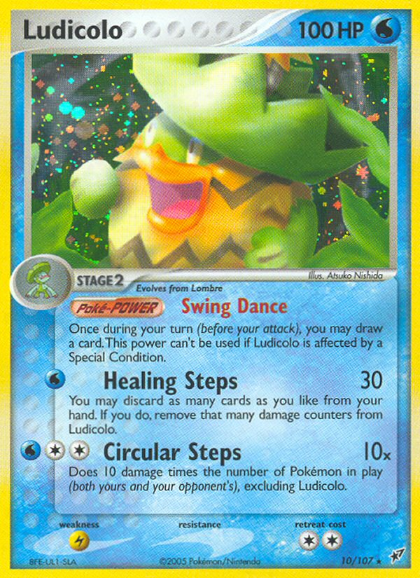 Ludicolo - Deoxys - #10 - Pokemon TCG card