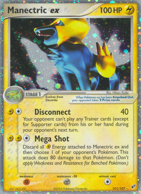 Manectric ex - Deoxys - #101 - Pokemon TCG card