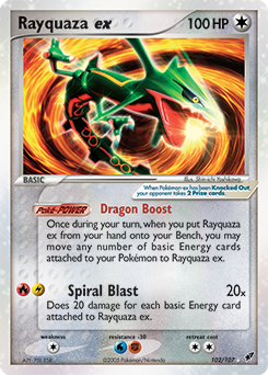 Rayquaza ex #102 Rayquaza ex - Deoxys - #102 - Pokemon TCG card