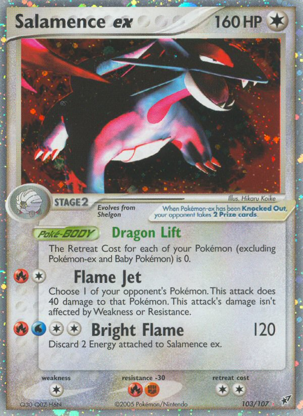 Salamence ex - Deoxys - #103 - Pokemon TCG card