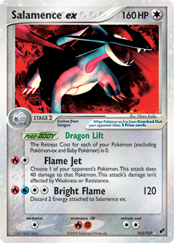 Salamence ex #103 Salamence ex - Deoxys - #103 - Pokemon TCG card