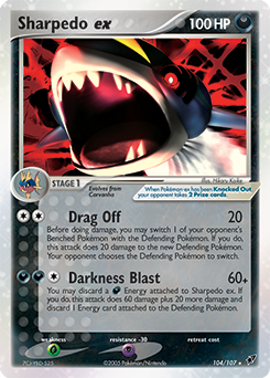 Sharpedo ex - Deoxys - #104 - Pokemon TCG card