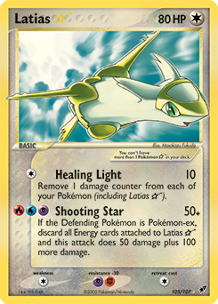 Latias ★ - Deoxys - #105 - Pokemon TCG card