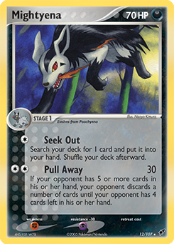 Mightyena #12 Mightyena - Deoxys - #12 - Pokemon TCG card