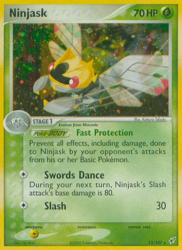 Ninjask - Deoxys - #13 - Pokemon TCG card