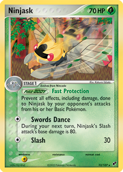Ninjask - Deoxys - #13 - Pokemon TCG card