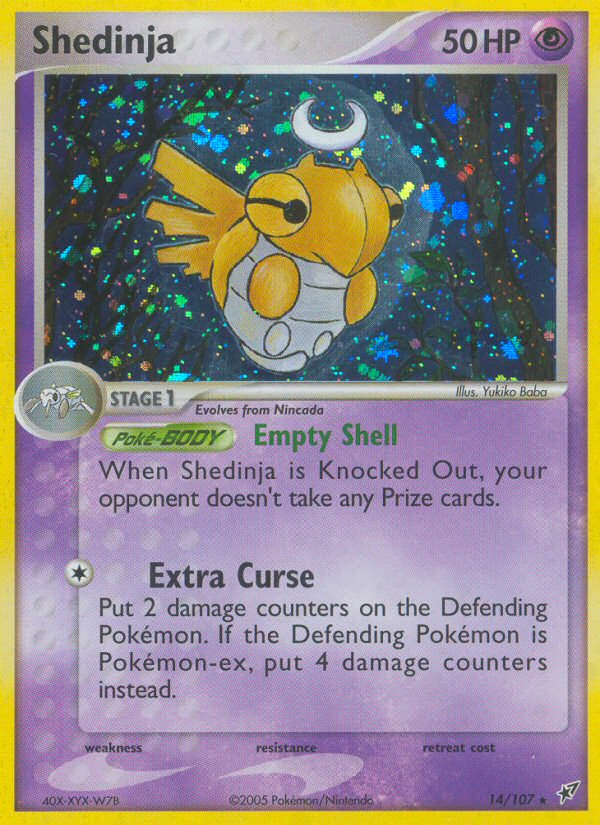 Shedinja - Deoxys - #14 - Pokemon TCG card