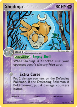 Shedinja - Deoxys - #14 - Pokemon TCG card