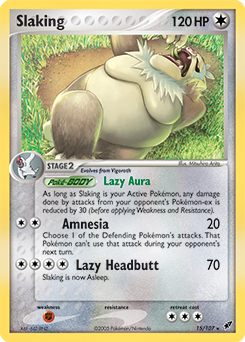 Slaking #15 Slaking - Deoxys - #15 - Pokemon TCG card
