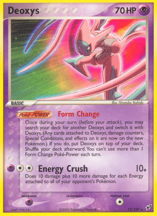 Deoxys - Deoxys - #17 - Pokemon TCG card