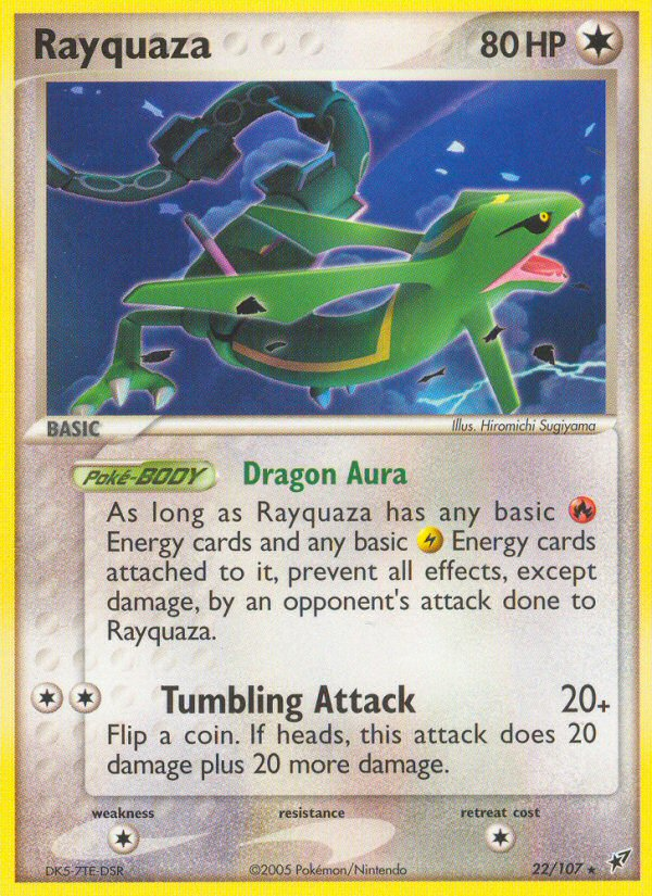 Rayquaza - Deoxys - #22 - Pokemon TCG card