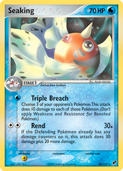 Seaking #24 Seaking - Deoxys - #24 - Pokemon TCG card
