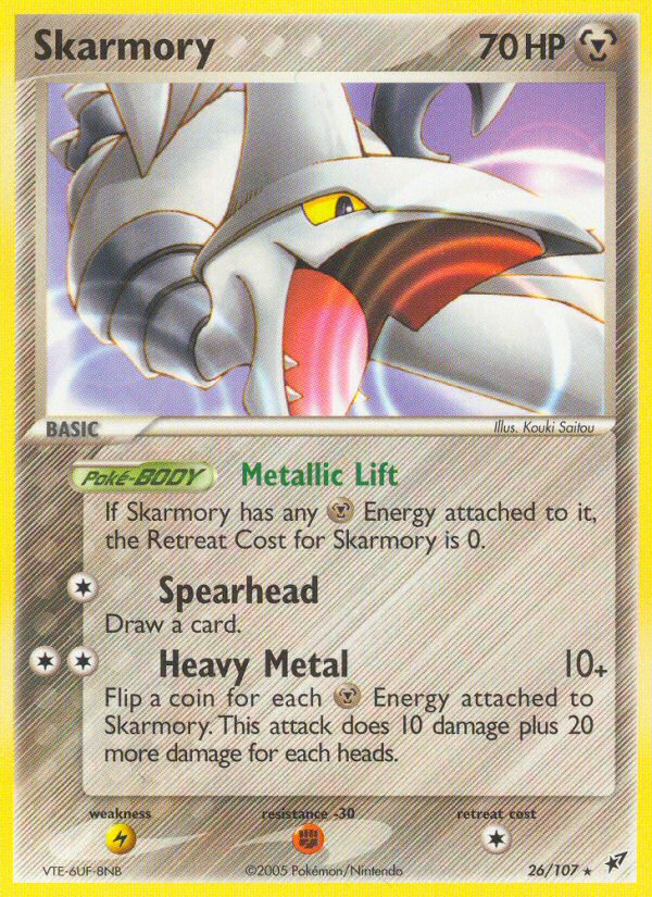 Skarmory - Deoxys - #26 - Pokemon TCG card