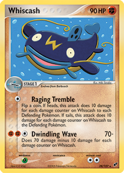 Whiscash - Deoxys - #28 - Pokemon TCG card