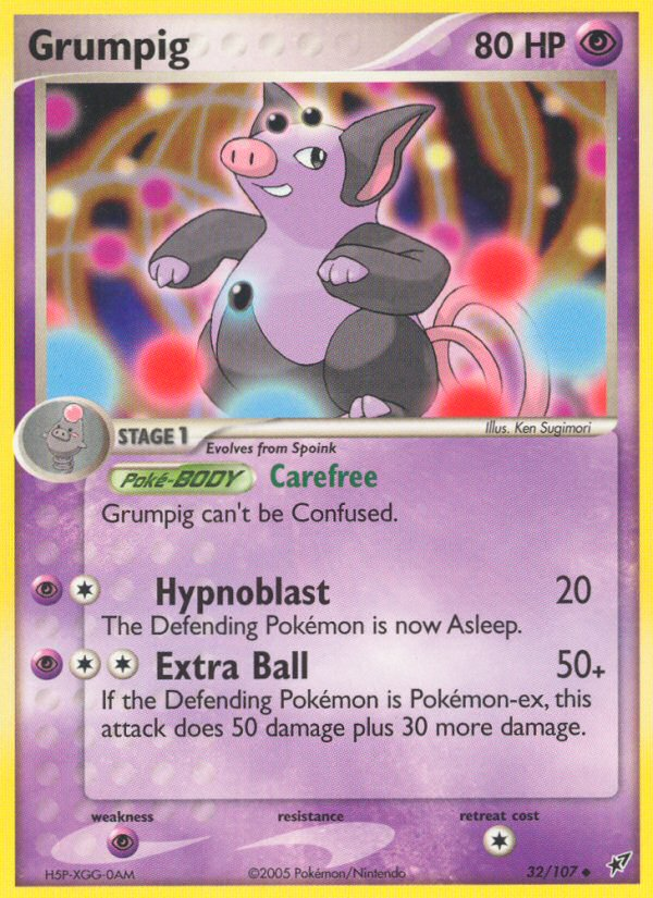 Grumpig - Deoxys - #32 - Pokemon TCG card