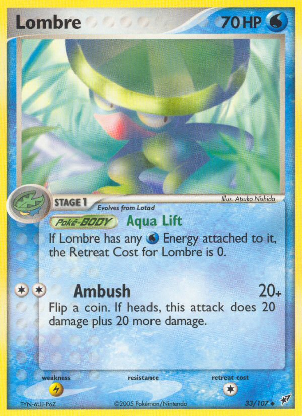 Lombre - Deoxys - #33 - Pokemon TCG card