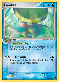 Lombre - Deoxys - #33 - Pokemon TCG card
