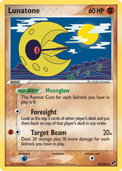 Lunatone #36 Lunatone - Deoxys - #36 - Pokemon TCG card