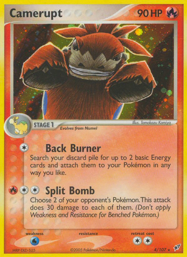 Camerupt - Deoxys - #4 - Pokemon TCG card