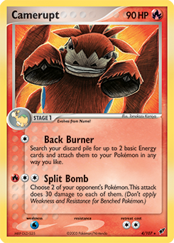 Camerupt #4 Camerupt - Deoxys - #4 - Pokemon TCG card