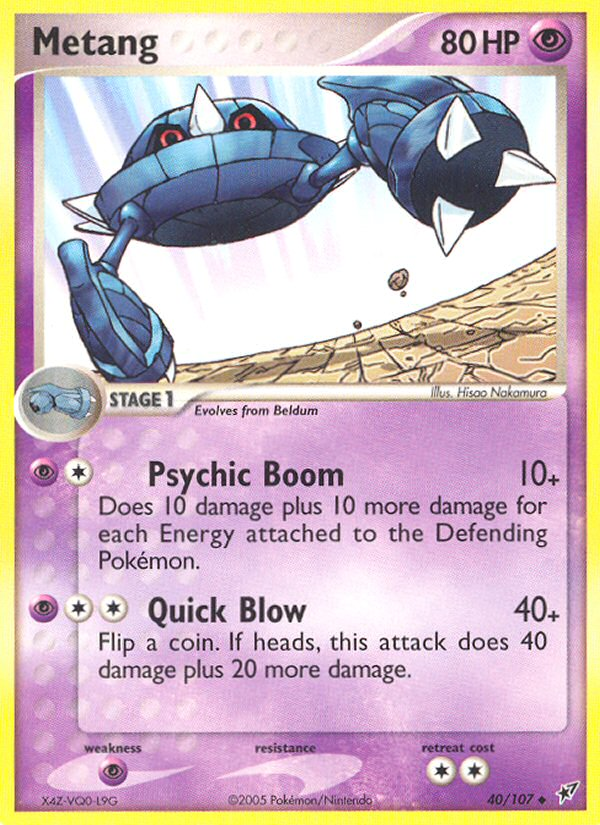 Metang - Deoxys - #40 - Pokemon TCG card
