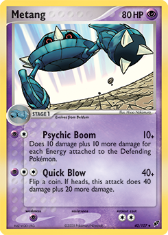 Metang - Deoxys - #40 - Pokemon TCG card