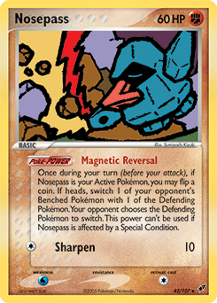 Nosepass #42 Nosepass - Deoxys - #42 - Pokemon TCG card